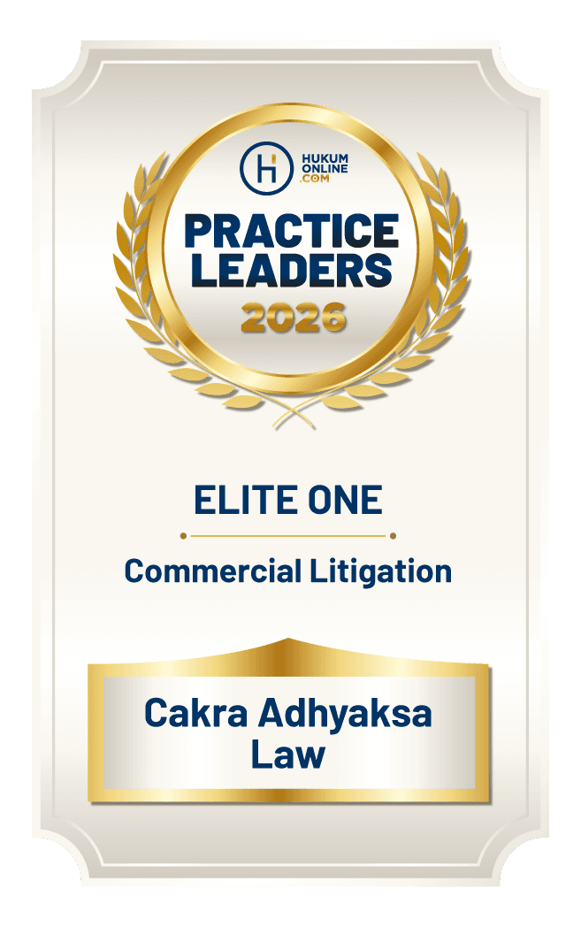 Hukumonline Practice Leaders 2026 - Elite One, Commercial Litigation